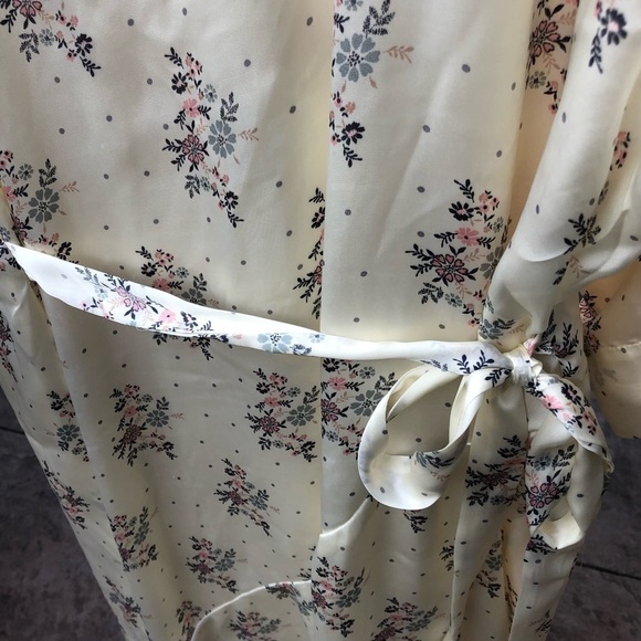 WUKOGALS floral long asymmetric dress size L - Picture 6 of 10